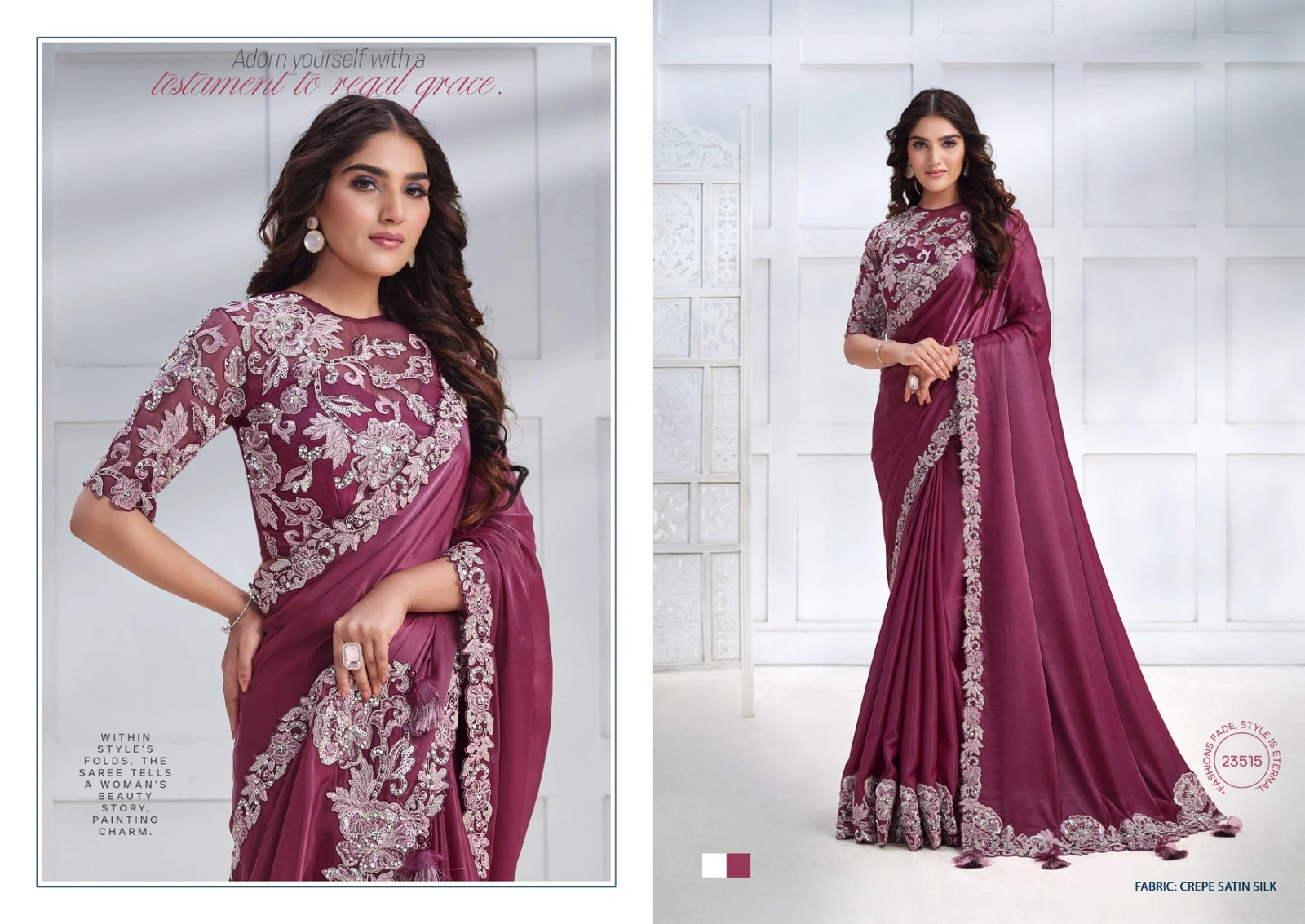 Mahotsav Mohmanthan 23500 Series Majestica Fancy Wholesale Designer Sarees Catalog — Wholesale Sarees, MPA wholesale from Surat - Gallery Image 7